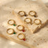 Vit Hoops med Cubic Zircon